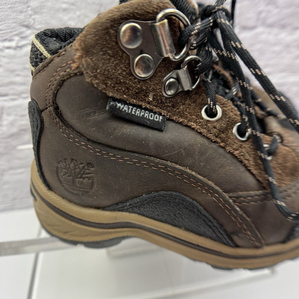 Timberland Pawtuckaway Boots Toddler Size 6 Leather Waterproof Brown Hike Farm - Picture 5 of 13